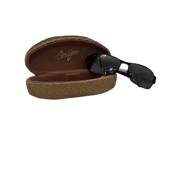 Maui Jim Unisex Black Coral Polarized Rectangular Sunglasses - Picture 1 of 7